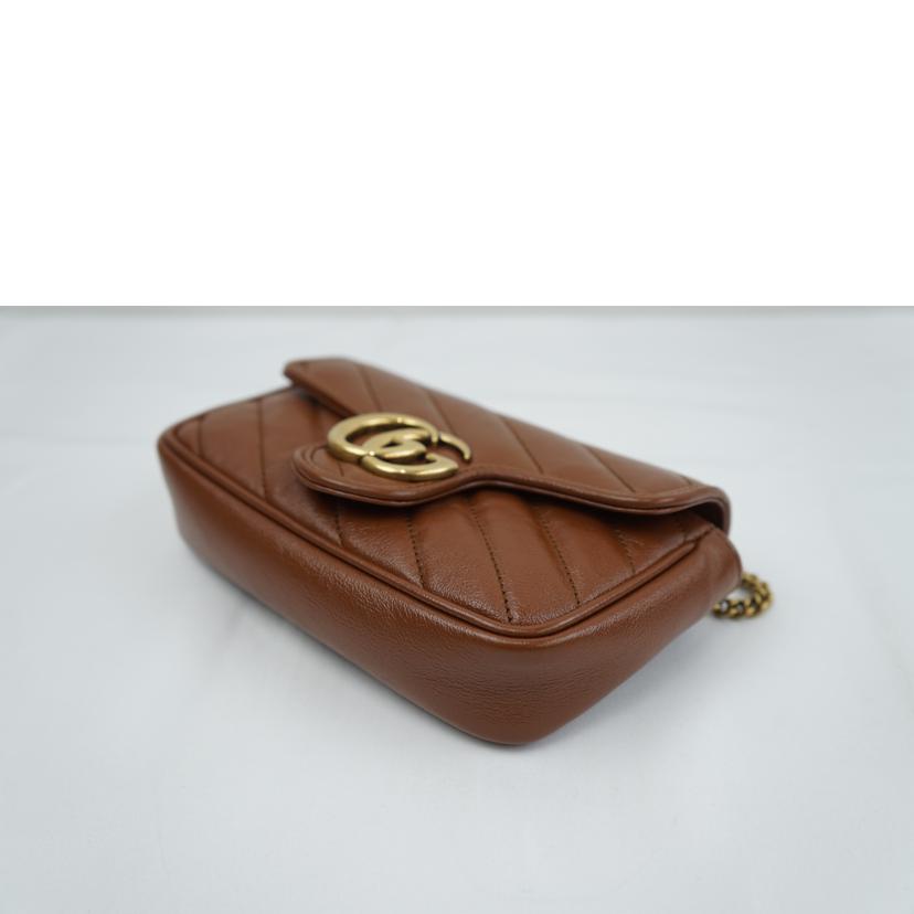 GUCCI グッチ/GGマーモントチェーンミニショルダー/476433//493***/Aランク/67