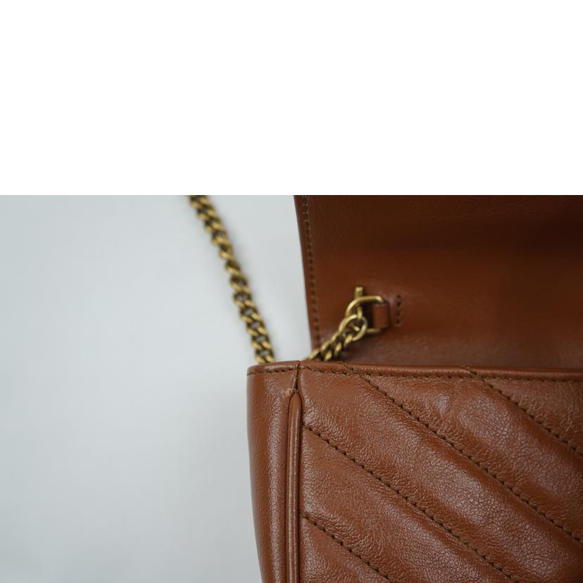 GUCCI グッチ/GGマーモントチェーンミニショルダー/476433//493***/Aランク/67