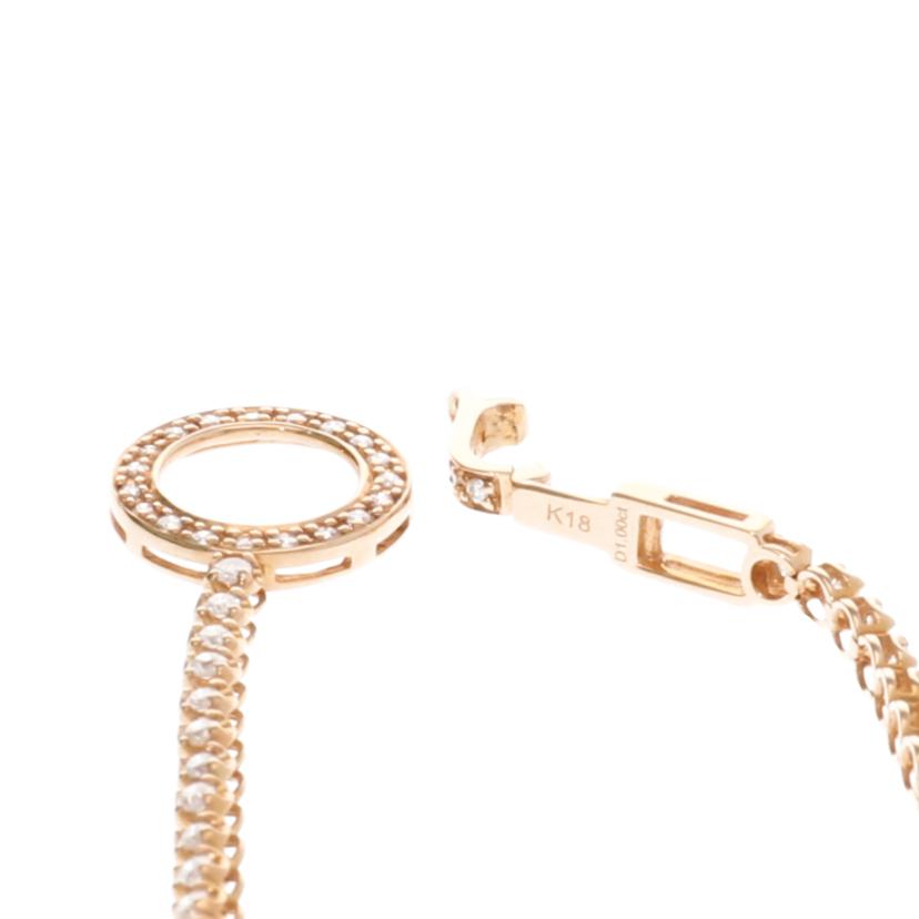 / K18ダイヤブレスレット1.00ct //Aランク/75