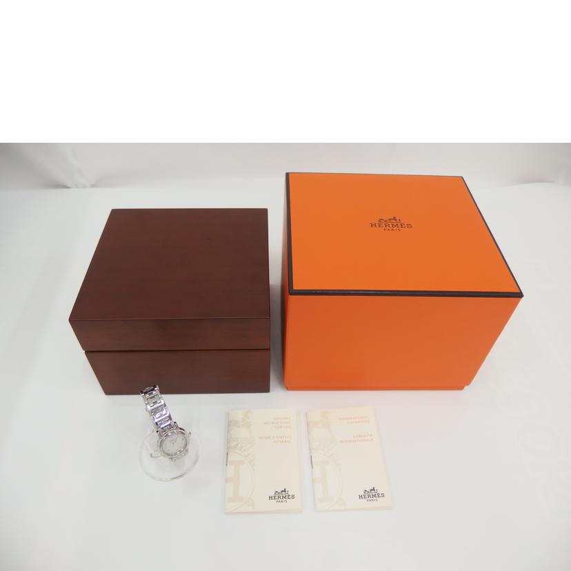 HERMES エルメス/クリッパー・ナクレ/ダイヤ/シェル/クォーツ/CL4.230//2642479/Aランク/82
