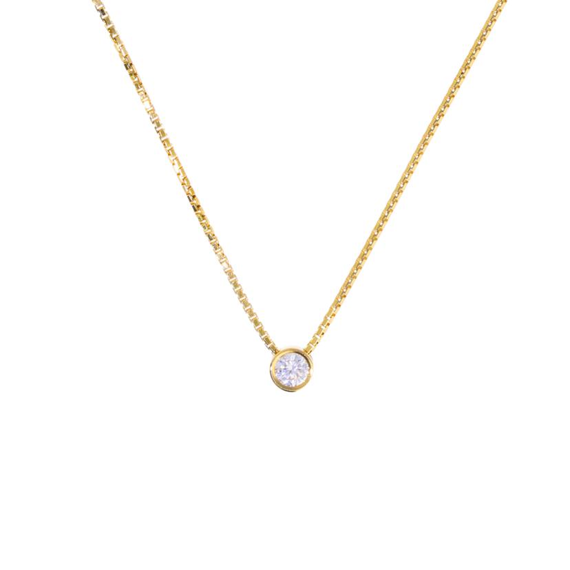/ K18ダイヤネックレス0.20ct//Aランク/75