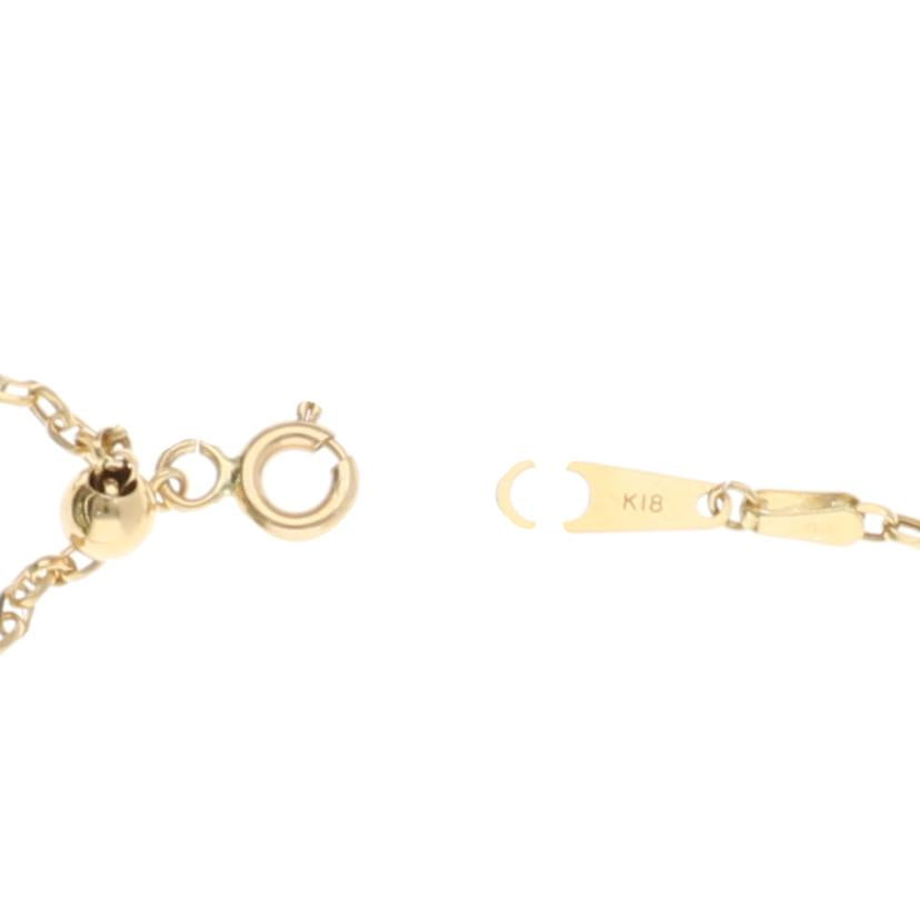 / K18ゴールデンパールダイヤネックレス0.25ct//Aランク/75