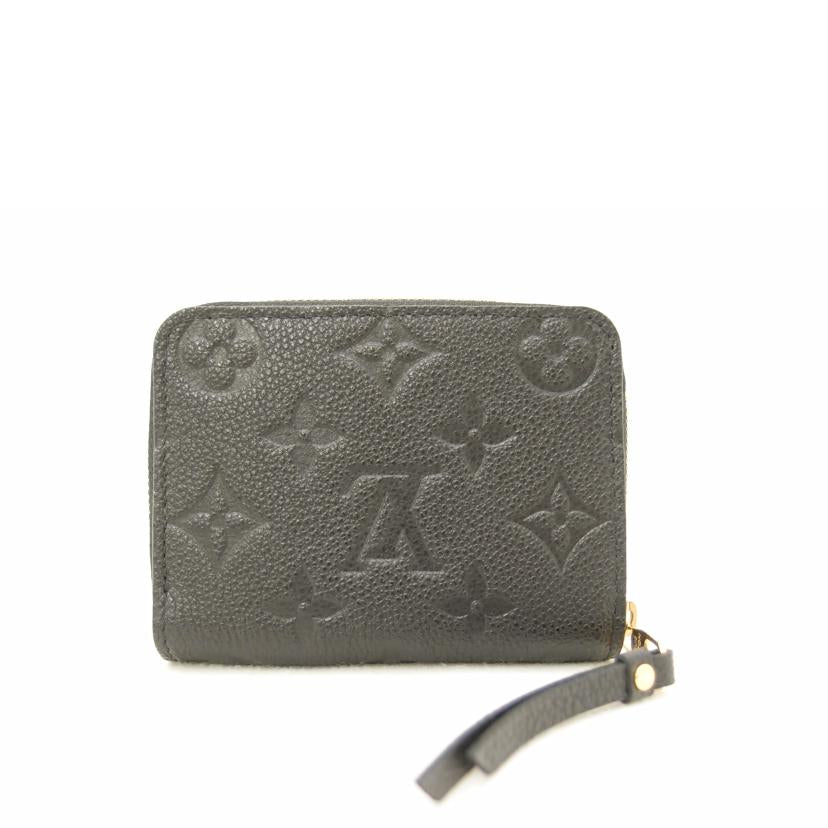LOUIS VUITTON ルイ・ヴィトン ビトン コインケース 黒 レザー ゴールド金具 レディース/ジッピーコインパース/アンプラント/ノワール/M60574//RFI****/Aランク/69