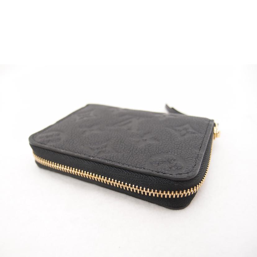 LOUIS VUITTON ルイ・ヴィトン ビトン コインケース 黒 レザー ゴールド金具 レディース/ジッピーコインパース/アンプラント/ノワール/M60574//RFI****/Aランク/69
