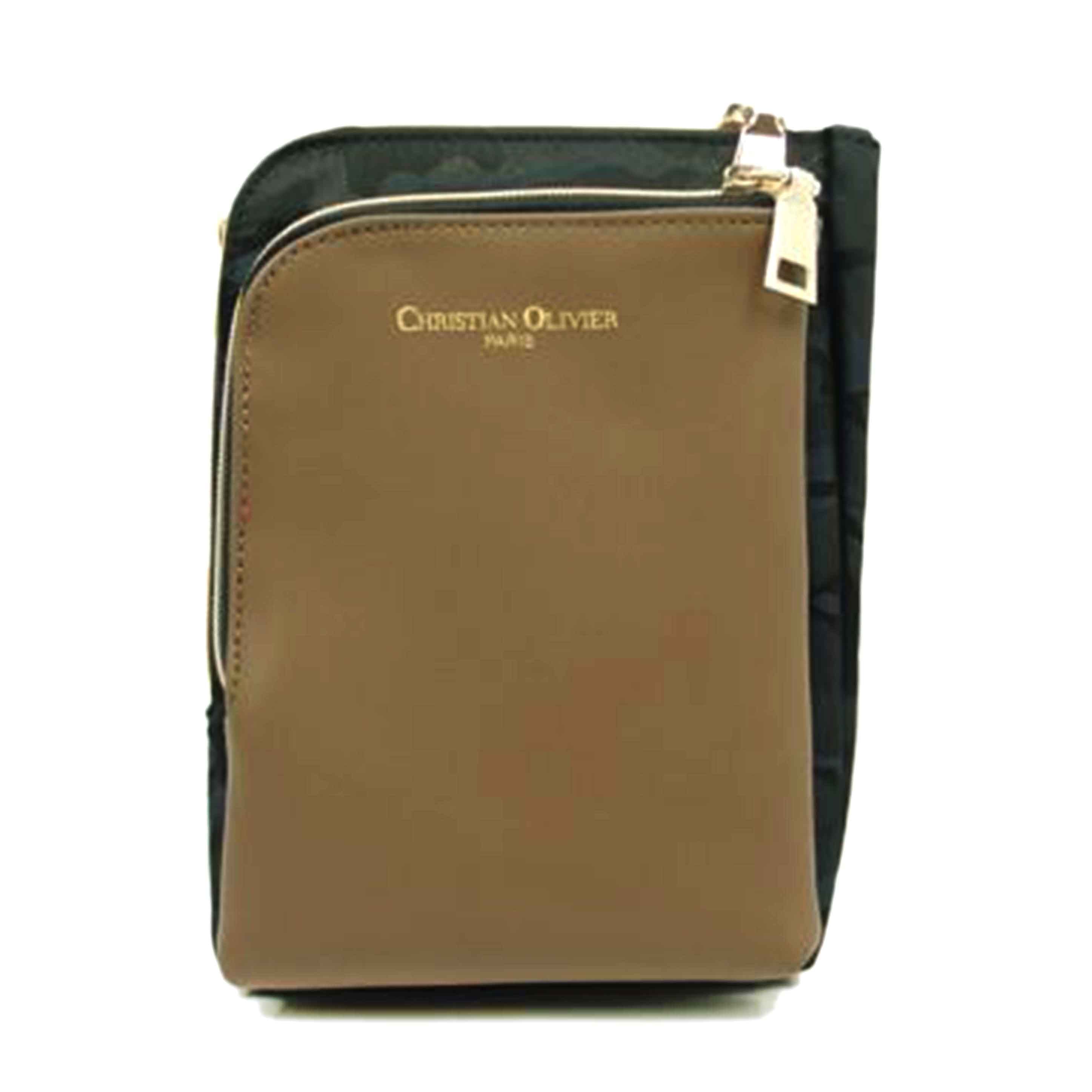 CHRISTIAN OLIVIER クリスチャンオリビエ/クリスチャンオリビエ ショルダーウォレット ベージュ×ネイビー//SAランク/83