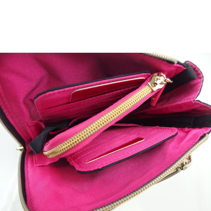 CHRISTIAN OLIVIER クリスチャンオリビエ/クリスチャンオリビエ ショルダーウォレット ベージュ×ネイビー//SAランク/83