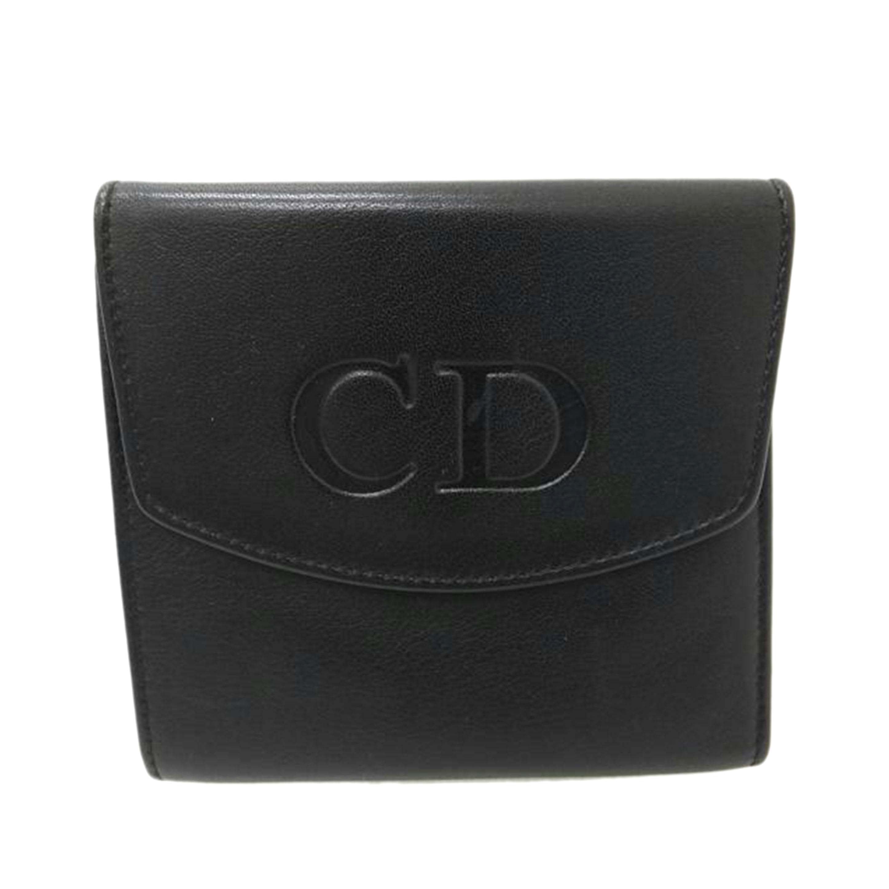 Dior ディオール/レザー三つ折り財布//Bランク/88