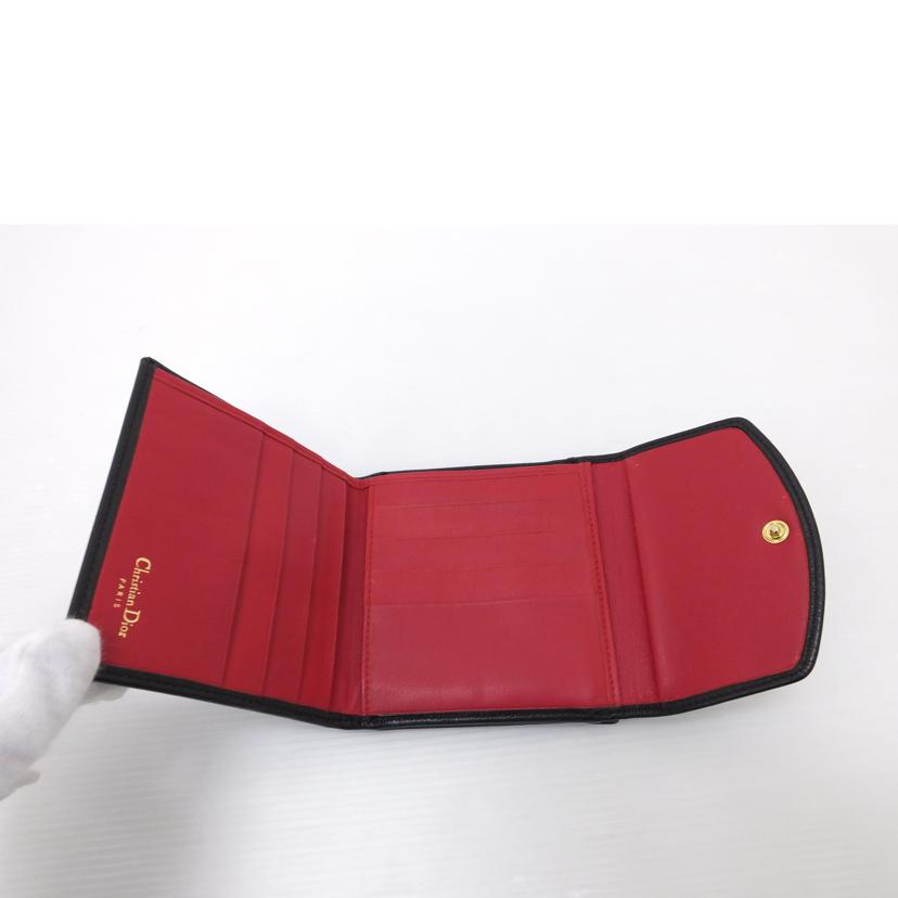 Dior ディオール/レザー三つ折り財布//Bランク/88