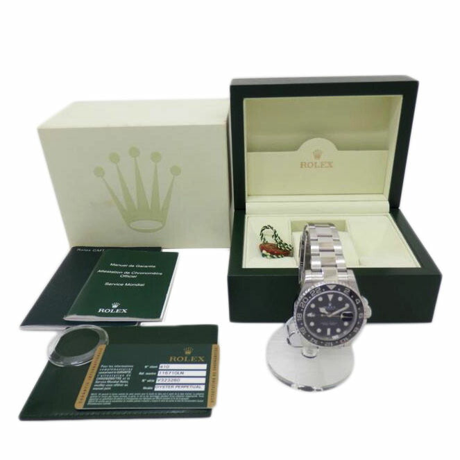 ROLEX ロレックス 腕時計 2008年頃製造 自動巻き オイスターブレスレット/GMTマスターII/V番/116710LN//V323260(2008)/ABランク/88