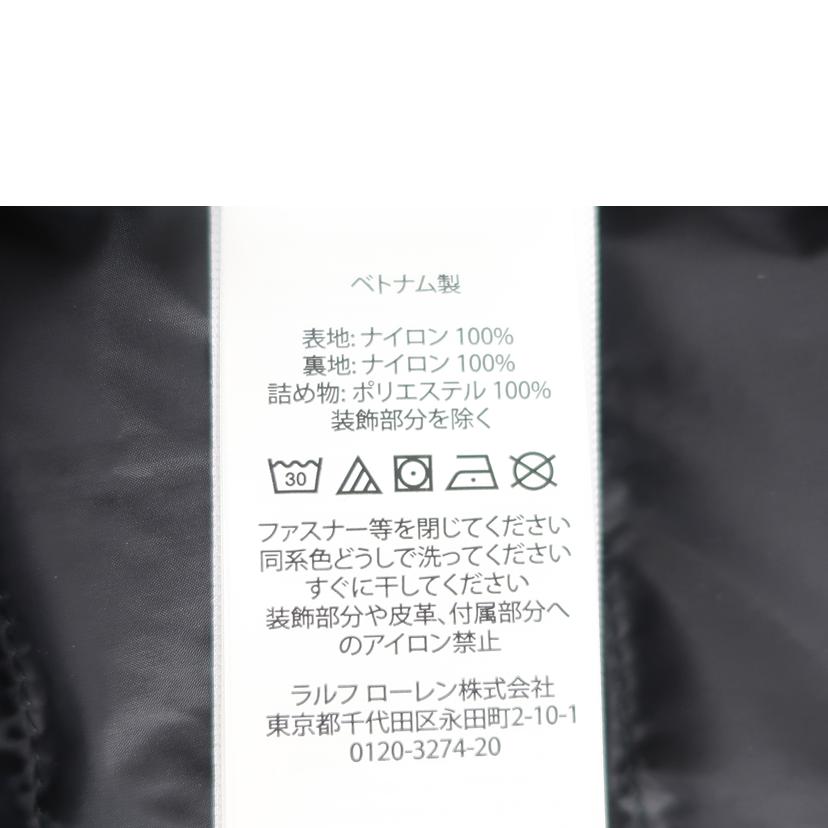 POLO RALPH LAUREN ポロ ラルフローレン/パッカブルキルテッドジャケット ブラック 黒/MNPOOTW16020346//SAランク/65