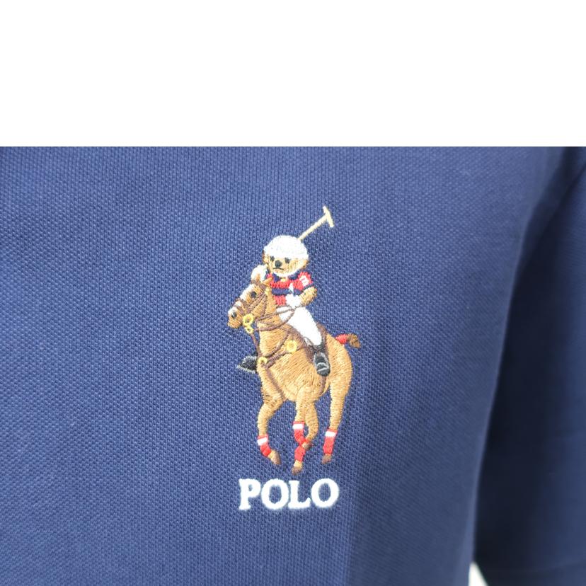POLO RALPH LAUREN ポロ・ラルフローレン/カスタムスリムフィット Polo ベアポロシャツ ネイビー/MNPOKNI1N821511//SAランク/65