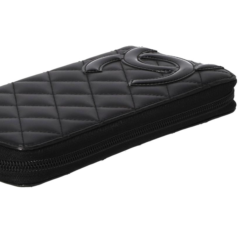 CHANEL シャネル/マトラッセ/ラムスキン/ラウンドファスナー長財布/黒//16451312/ABランク/03