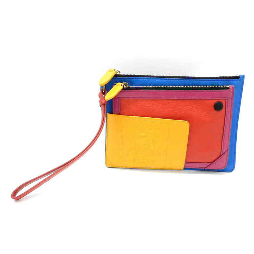 BALLY バリー/配色マルチスクエアポーチ//ABランク/02