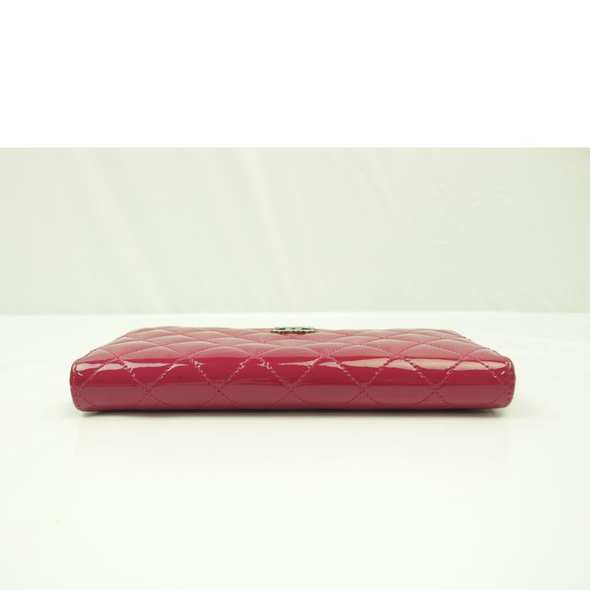 CHANEL シャネル/ブリリアントマトラッセエナメルロングジップウォレット/A50106//213*****/Bランク/83