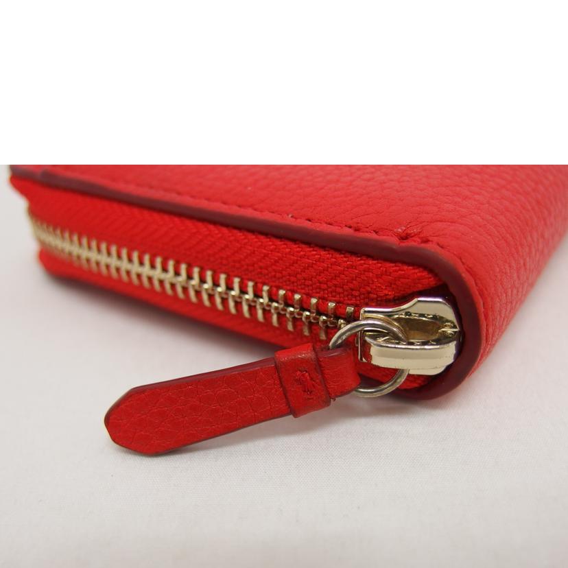 COLE HAAN コールハーン/ラウンドファスナー長財布/レッド//U04517/Aランク/04