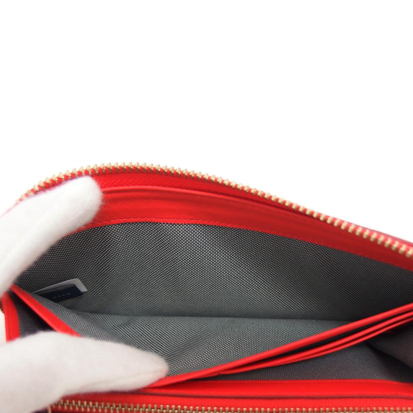 COLE HAAN コールハーン/ラウンドファスナー長財布/レッド//U04517/Aランク/04