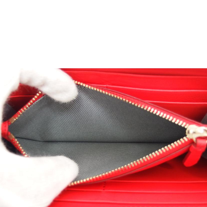 COLE HAAN コールハーン/ラウンドファスナー長財布/レッド//U04517/Aランク/04