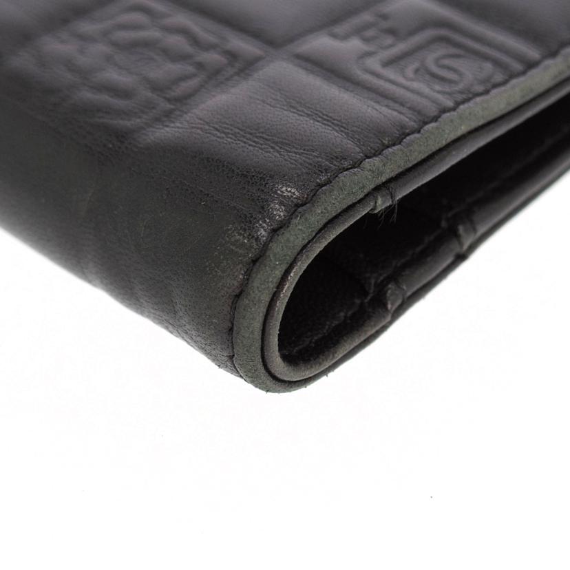 CHANEL シャネル/二つ折り長財布/アイコン/黒//9929816/Bランク/03