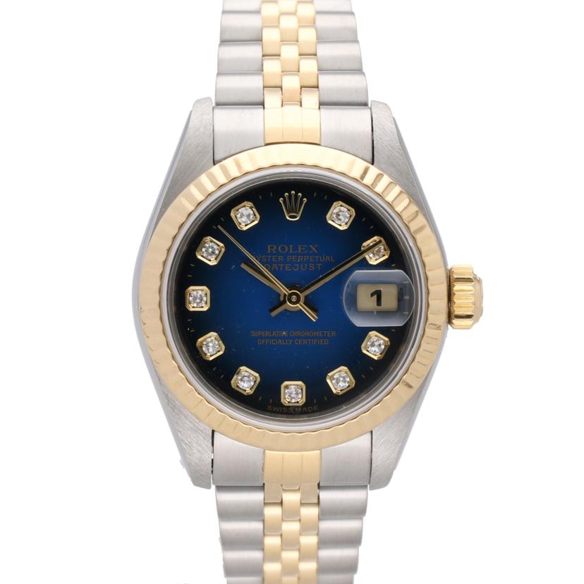 ROLEX ロレックス/デイトジャスト新10P/ブルーグラデ/69173G//T450094/ABランク/75