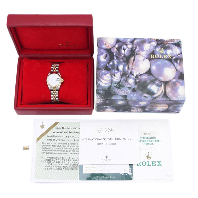 ROLEX ロレックス/デイトジャスト新10P/ブルーグラデ/69173G//T450094/ABランク/75