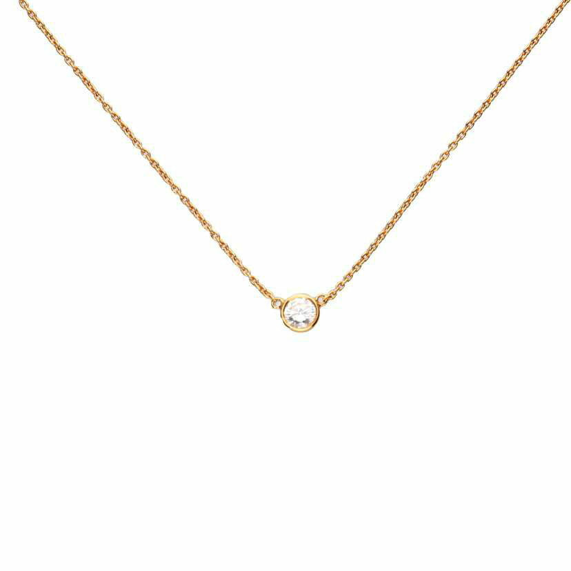 / K18PGダイヤネックレス 0.222ct//Aランク/75