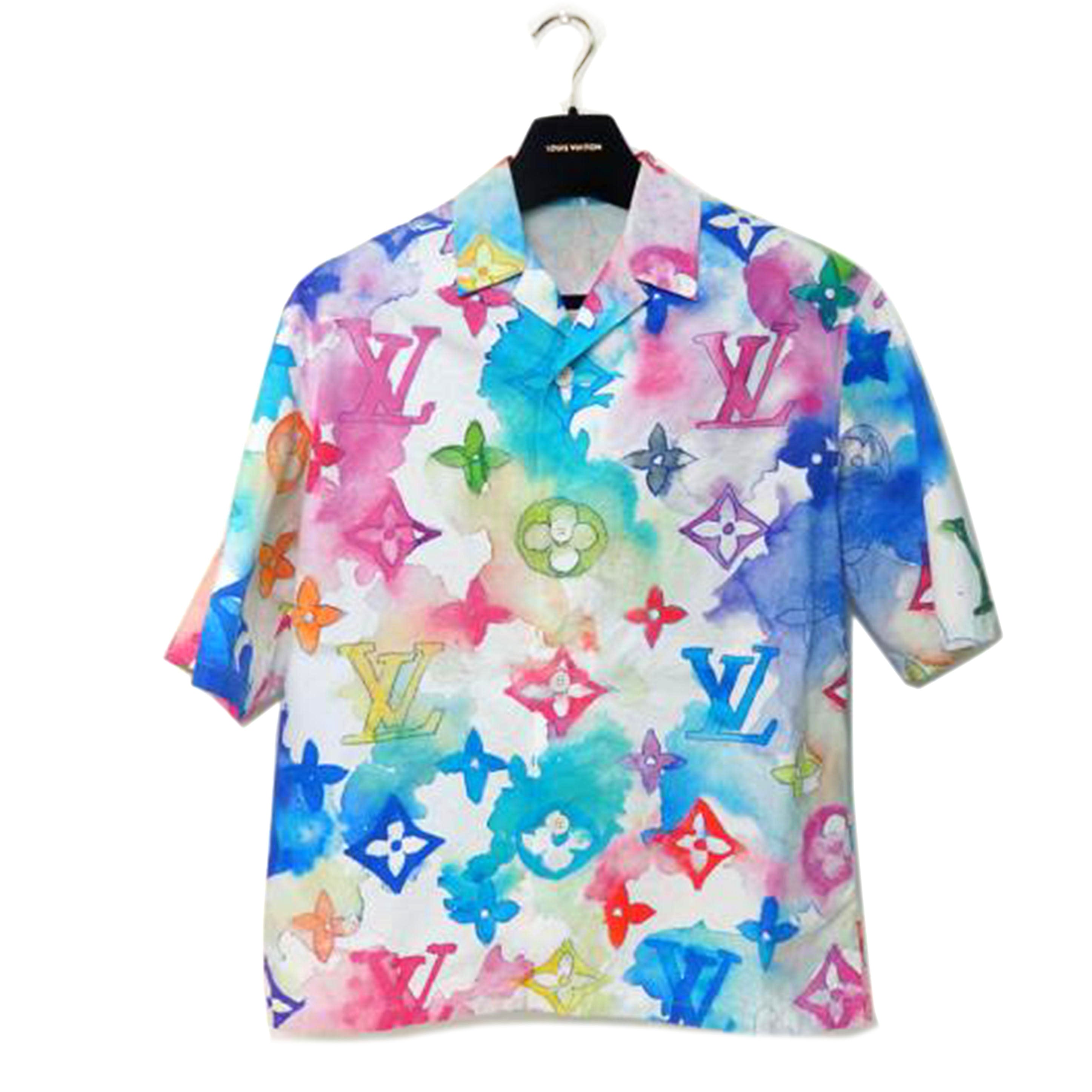 LV ルイヴィトン/シャツ/モノグラム・ウォーターカラー/ヴァージルアブロー/RM211V.BT3.HLS02W//Aランク/84