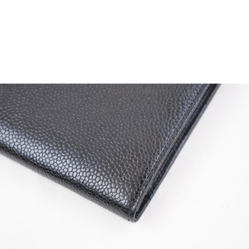 CHANEL シャネル/ココマークキャビアスキンロングウォレット//4391106/ABランク/67