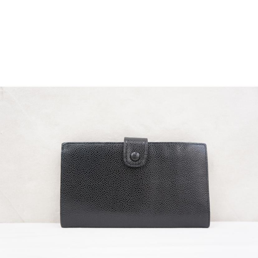 CHANEL シャネル/ココマークキャビアスキンロングウォレット//4391106/ABランク/67