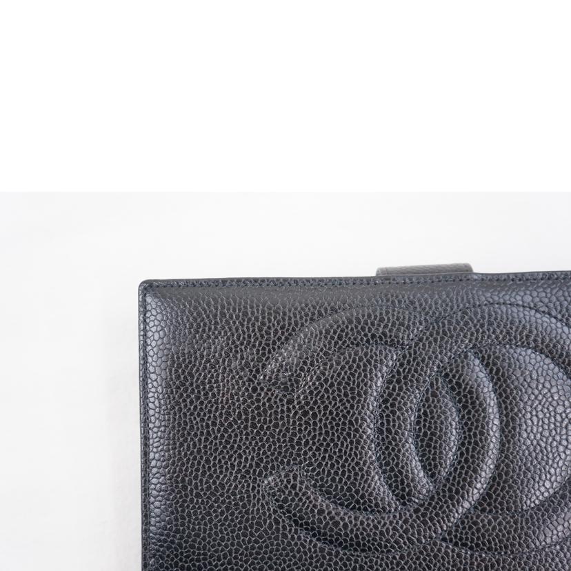 CHANEL シャネル/ココマークキャビアスキンロングウォレット//4391106/ABランク/67