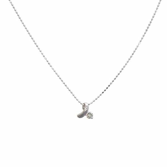 K18WG/K18WGダイヤネックレス 0.09/1.6//0.09/Aランク/75