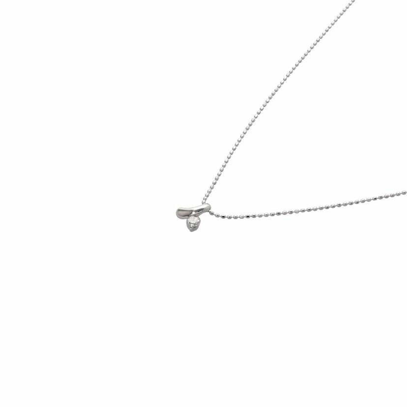 K18WG/K18WGダイヤネックレス 0.09/1.6//0.09/Aランク/75