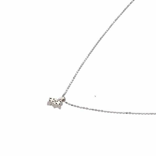 K18WG/K18WGブルーダイヤネックレス0.09/1.6//0.09/Aランク/75