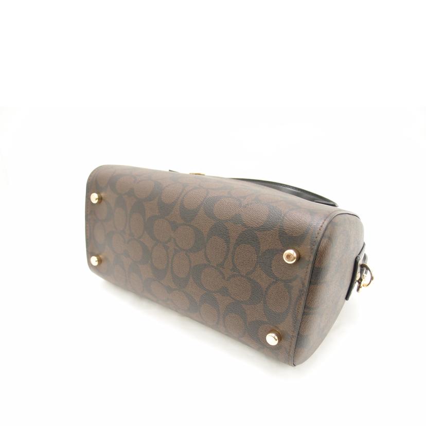 COACH コーチ 茶 ハンドバッグ ショルダーバッグ 斜め掛け 肩掛け レディース/ローワンサッチェル2wayミニボストン/ブラウン/83607//H22**/SAランク/69