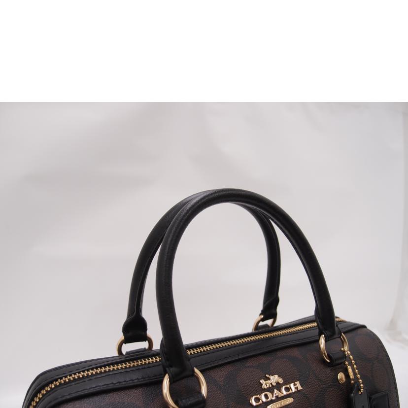 COACH コーチ 茶 ハンドバッグ ショルダーバッグ 斜め掛け 肩掛け レディース/ローワンサッチェル2wayミニボストン/ブラウン/83607//H22**/SAランク/69