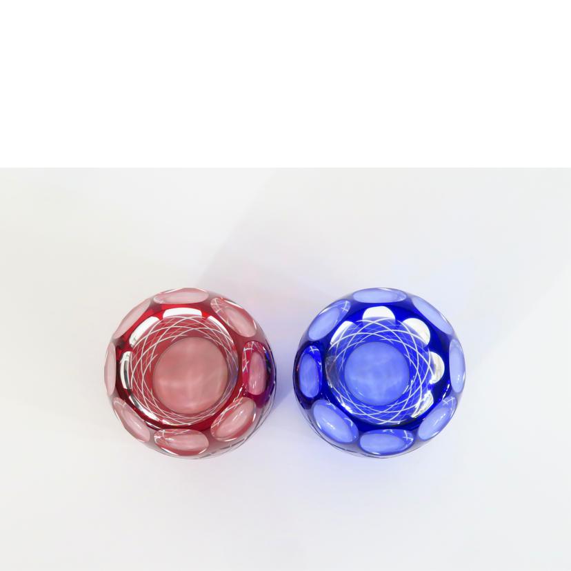 SAIHOU 彩鳳/江戸切子 重矢来文様 ペアタンブラー/M-4543-2//Aランク/81