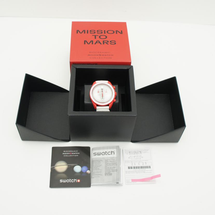 OMEGA×swatch オメガ×スウォッチ/ムーンスウォッチ/MISSION TO MARS/クオーツ/SO33R100//SAランク/88