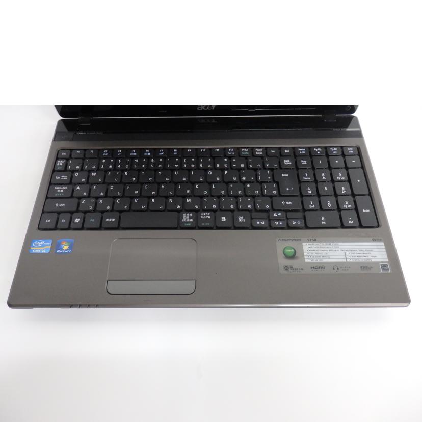 acer エイサー/Win10ノートPC/ASPIRE 5750/5750-F54D/K//LXR9702192148140F11601/Cランク/85