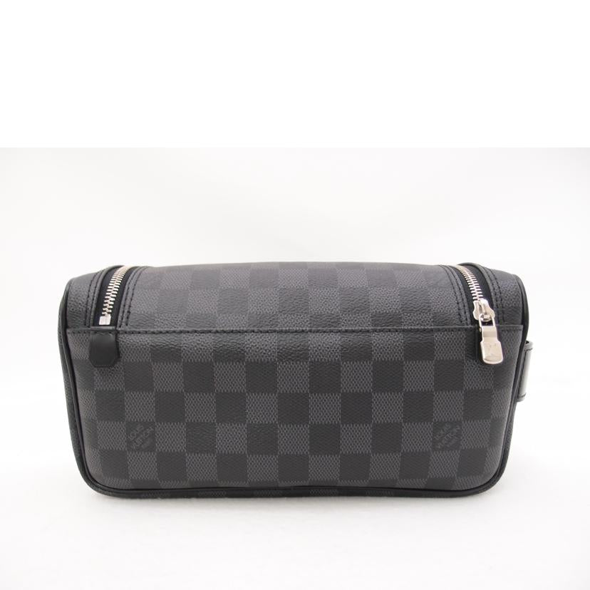 LOUIS VUITTON ルイヴィトン トラベルポーチ セカンドバック クラッチバッグ 市松模様 黒 メンズ/トワレ・ポーチ/ダミエ・グラフィット/N47625//BA2***/SAランク/69
