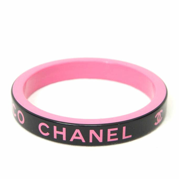 CHANEL シャネル/レジン ブレスレット/ブラック×ピンク/AB8421 B08287 Ni530//Aランク/78