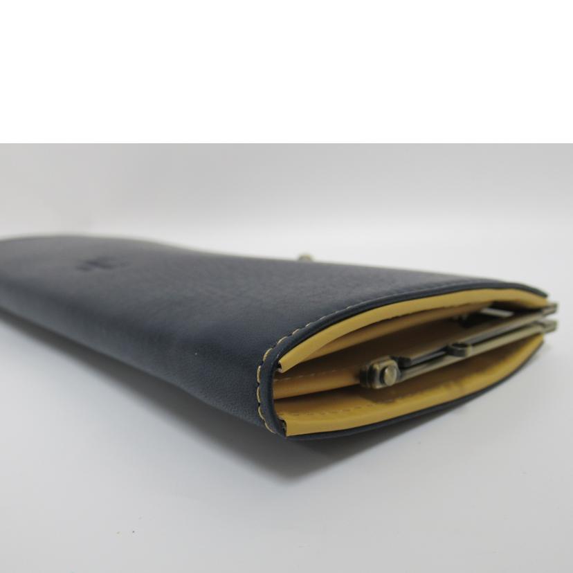 Kiichi/長財布/レザー/ネイビー//Aランク/63