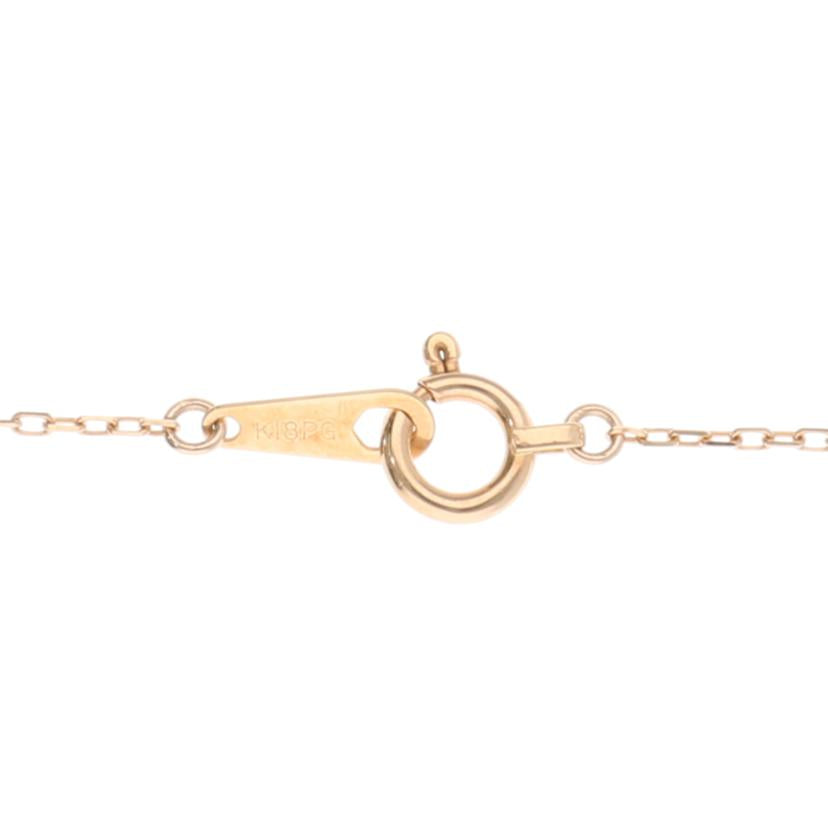 /K18PGダイヤネックレス0.26ct/鑑//Aランク/75