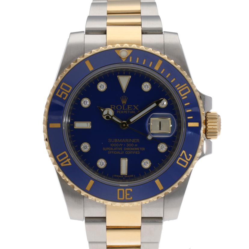 ROLEX ロレックス/サブマリーナ・デイト・マットブルー/8Pダイヤ/116613GLB//35U584L9/Aランク/75