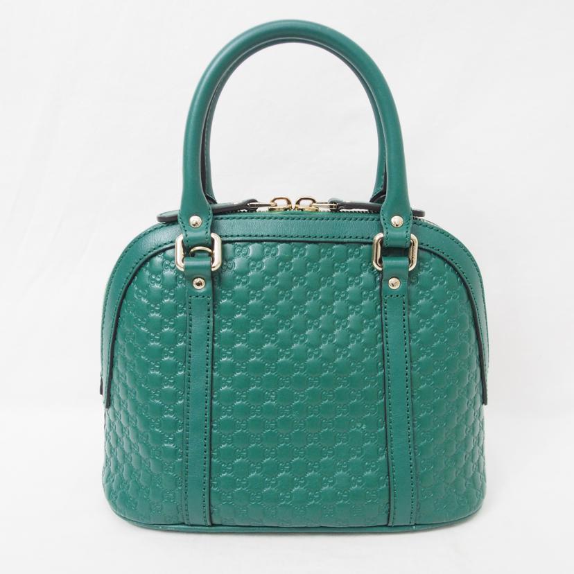 GUCCI/マイクログッチシマ/2Wayショルダー/グリーン/449654//520981/Bランク/78