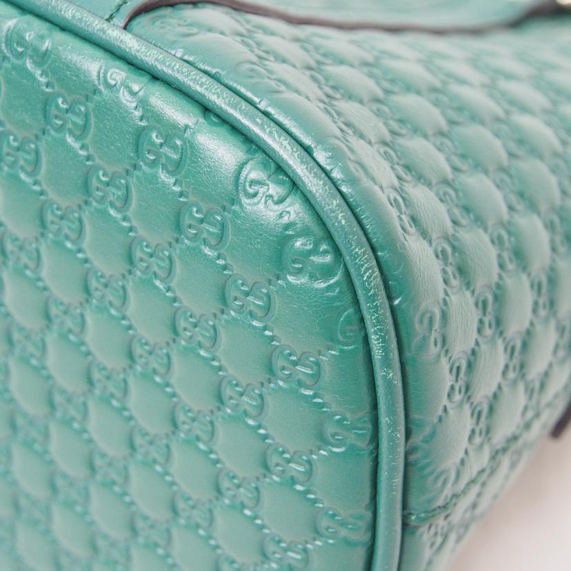 GUCCI/マイクログッチシマ/2Wayショルダー/グリーン/449654//520981/Bランク/78