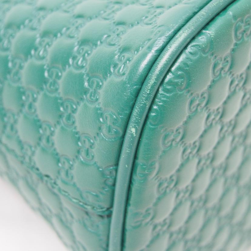 GUCCI/マイクログッチシマ/2Wayショルダー/グリーン/449654//520981/Bランク/78