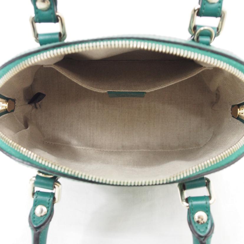 GUCCI/マイクログッチシマ/2Wayショルダー/グリーン/449654//520981/Bランク/78