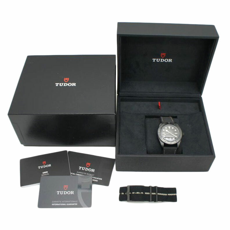 TUDOR チューダー チュードル 自動巻き ブラック メンズ/ブラックベイ・ヘリテージ・セラミック/自動巻き/79210C//Q447872/Aランク/75