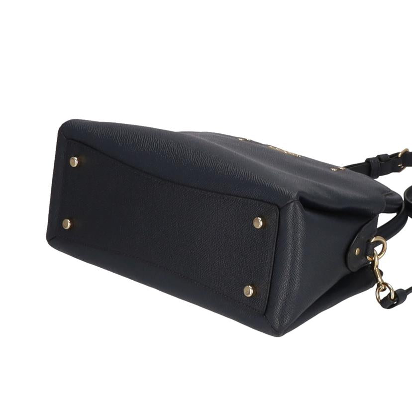 COACH コーチ/ミニキャリーオール2WAYショルダーバック NVY/91146//ABランク/75
