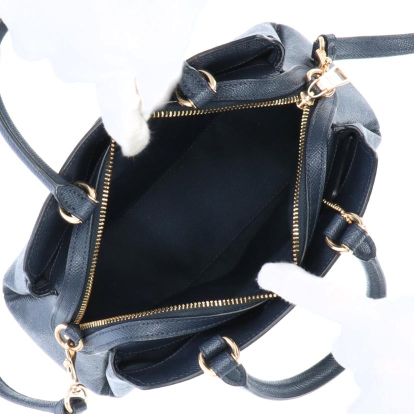 COACH コーチ/ミニキャリーオール2WAYショルダーバック NVY/91146//ABランク/75