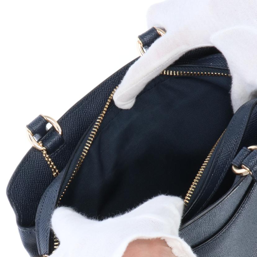 COACH コーチ/ミニキャリーオール2WAYショルダーバック NVY/91146//ABランク/75
